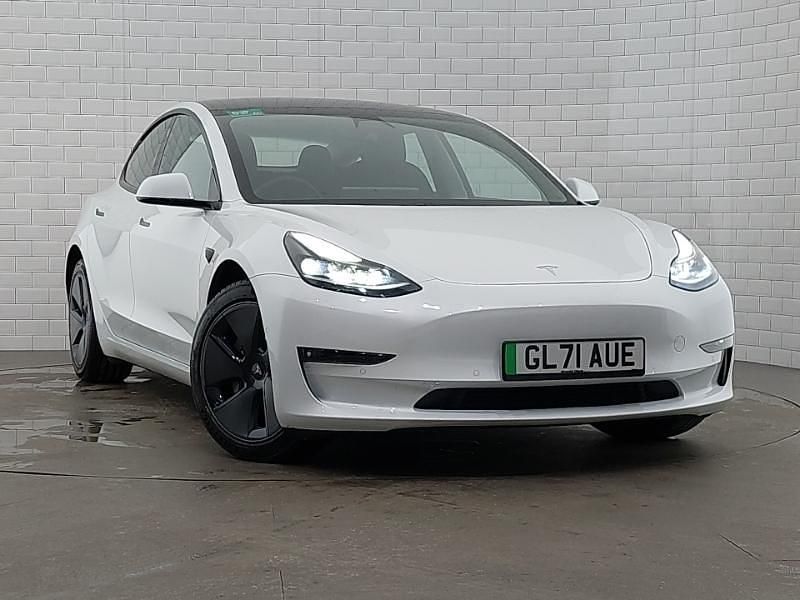 White Used 2021 Tesla Model 3 Long Range AWD Sedan | £21,498 (Fair price) - Image 1/4