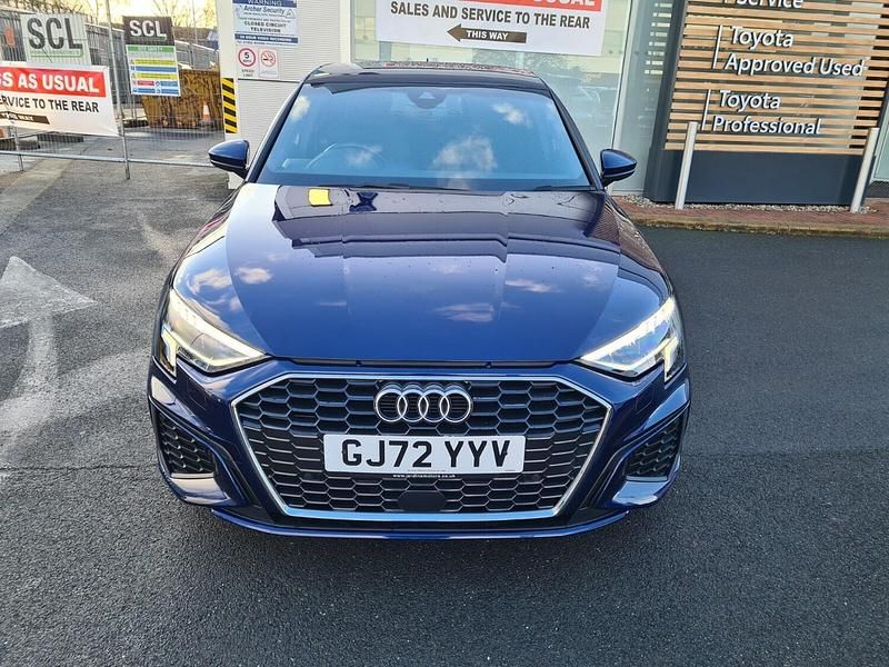 Used Audi A3 S-Line 150 HP (110 kW) 2022 Blue Hatchback
