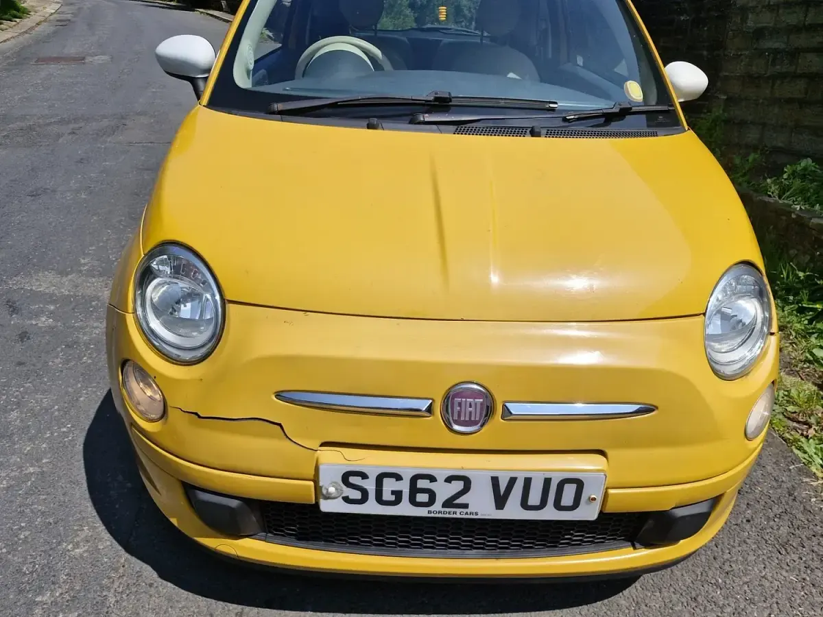 Used Fiat 500 69 HP (50 kW) 2012 Yellow Hatchback