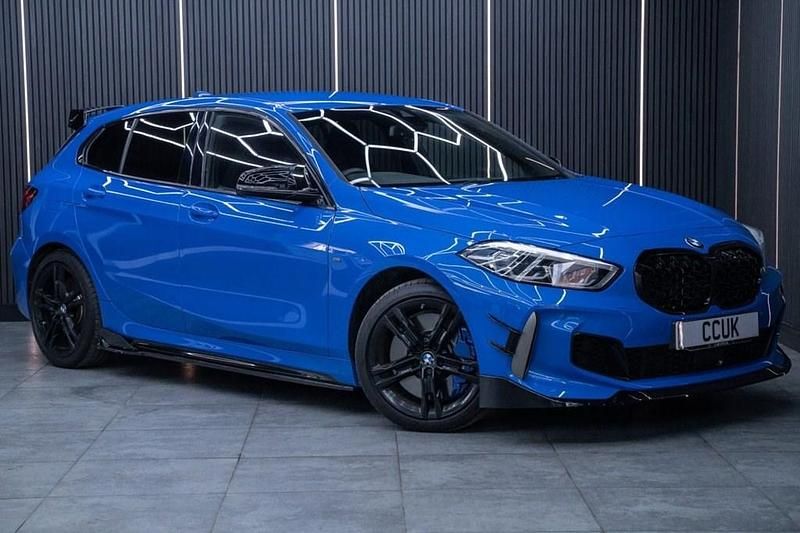 Used BMW M135 Sport Line 306 HP (225 kW) 2022 Blue Hatchback