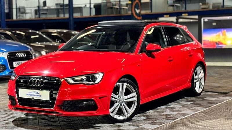 Used Audi A3 Sportback S-Line 2013 Red Hatchback