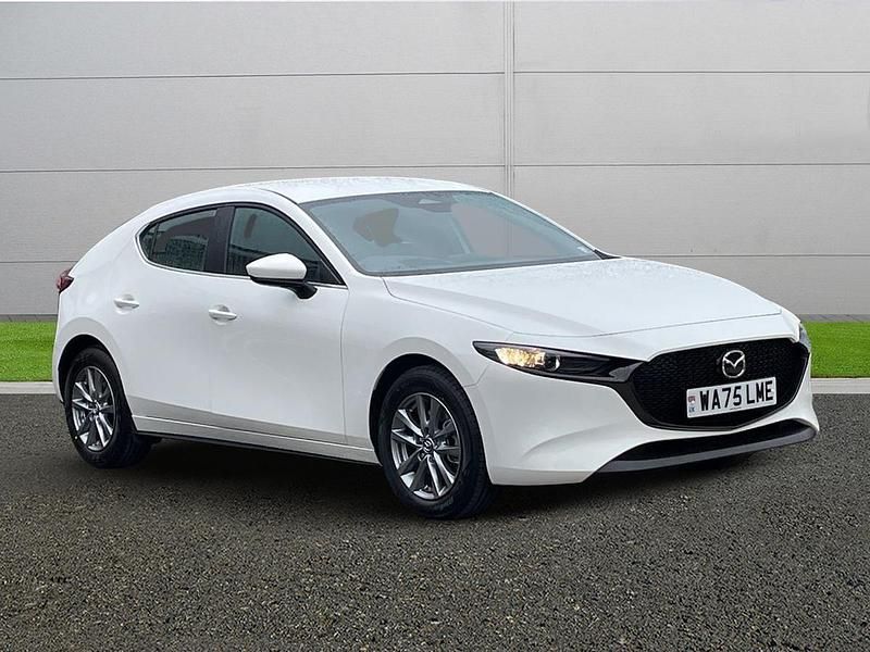 White Used 2025 Mazda 3 Prime-Line Hatchback | £20,499 (A bit pricey) - Image 1/4