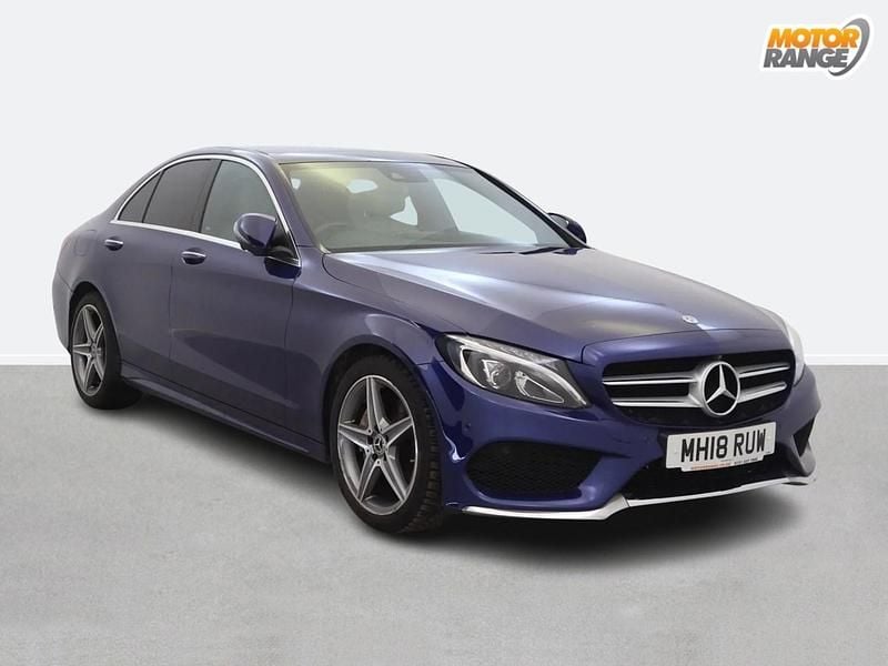 Blue Used 2018 Mercedes C200 AMG Line Premium Plus Sedan | £16,895 (Fair price) - Image 1/4