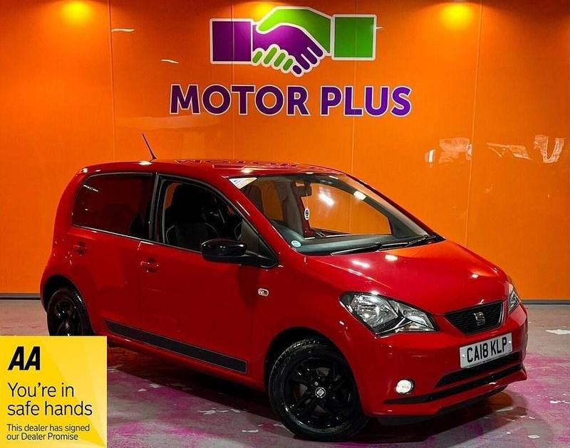 Used Seat Mii Design 60 HP (44 kW) 2018 Red Hatchback
