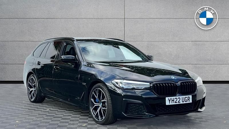 Black Used 2022 BMW 530e M Sport Estate | £31,993 (Expensive) - Image 1/4