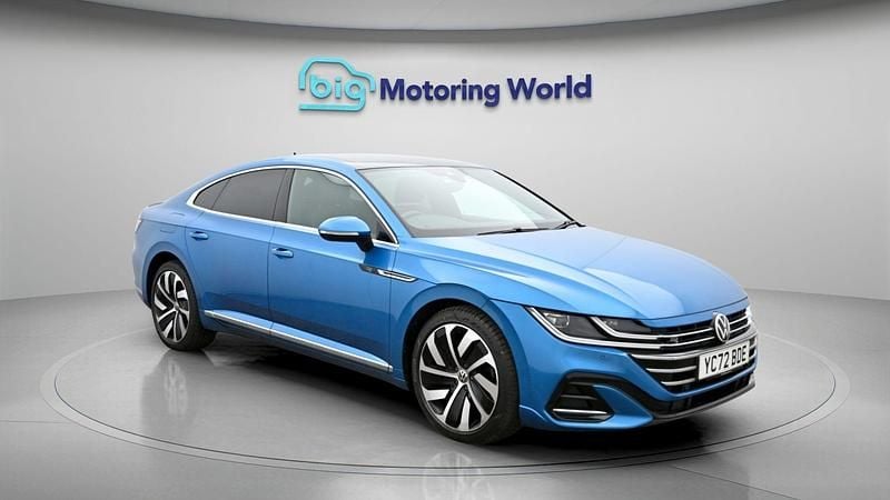 Used VW Arteon R-line 150 HP (110 kW) 2022 Blue Hatchback