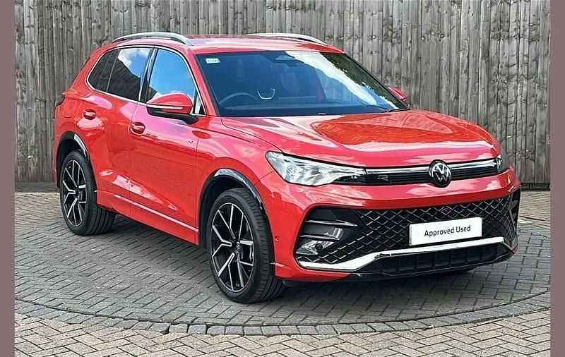 Red Used 2025 VW Tiguan R-line SUV | £33,699 (Fair price) - Image 1/4