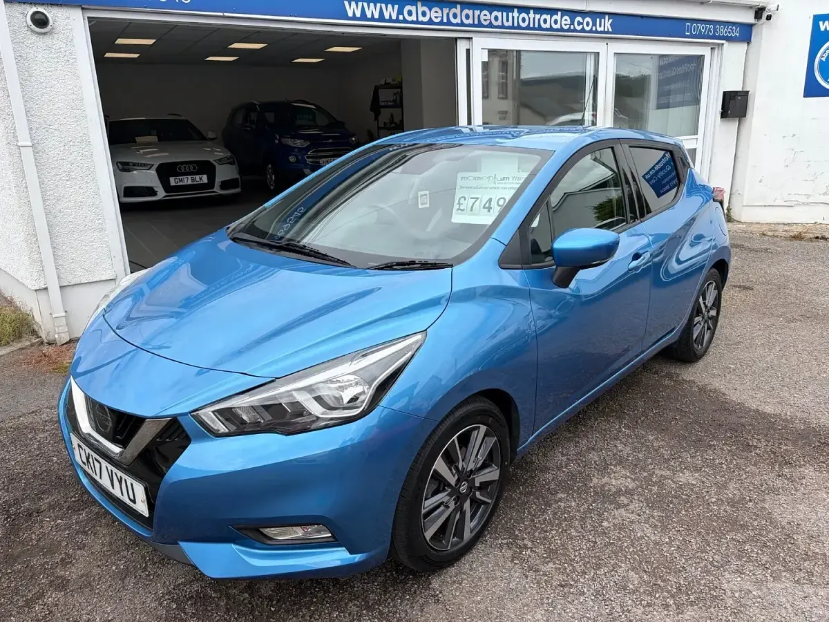Used Nissan Micra N-Connecta 90 HP (66 kW) 2017 Blue Hatchback