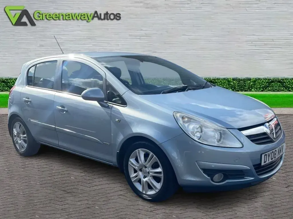 Used Vauxhall Corsa Design Edition 89 HP (65 kW) 2008 Blue Hatchback