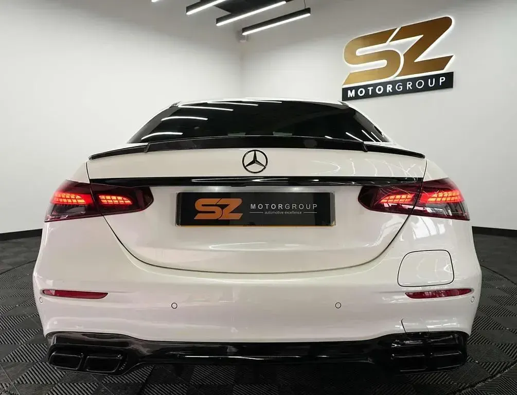 Used Mercedes E300 AMG line 2022 White Sedan