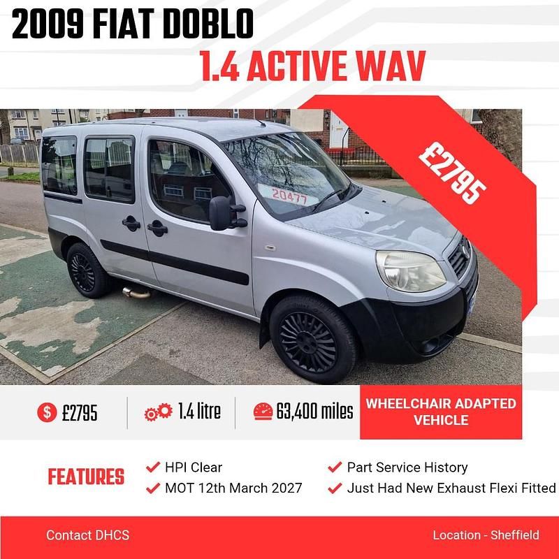 Used Fiat Doblò Active 2009 Silver MPV