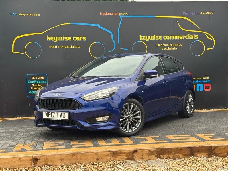 Blue Used 2017 Ford Focus ST-Line Hatchback | £8,690 (Fair price) - Image 1/3