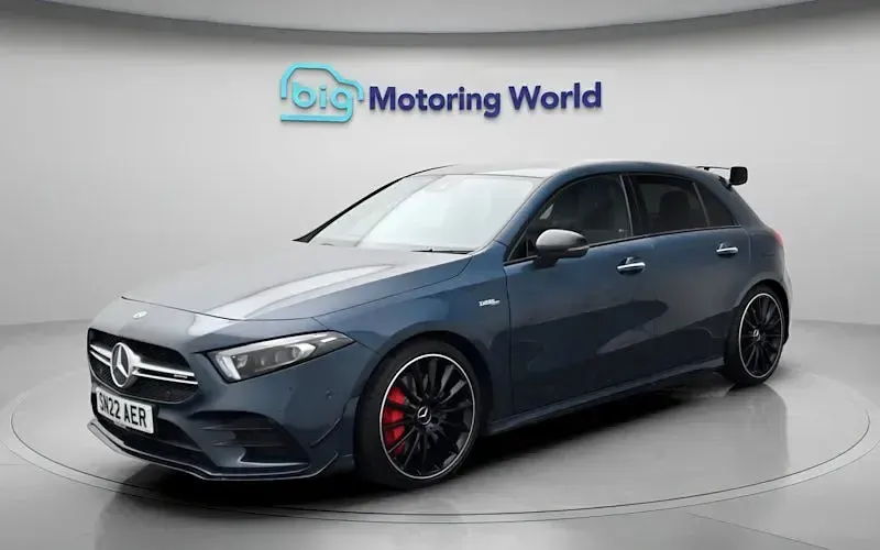 Used Mercedes A35 AMG Premium Plus 306 HP (225 kW) 2022 Blue Hatchback