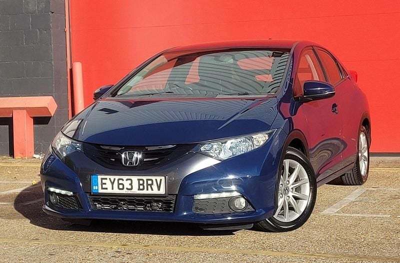 Used Honda Civic EX 2013 Blue Hatchback
