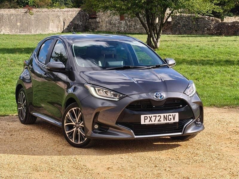 Grey Used 2022 Toyota Yaris Hybrid Hatchback | £18,272 (Good price) - Image 1/4