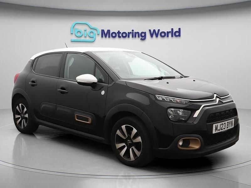 Black Used 2023 Citroën C3 PureTech Hatchback | £9,100 (Good price) - Image 1/4