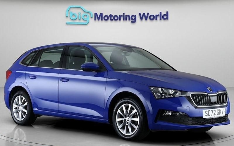 Used Skoda Scala SE Technology 110 HP (80 kW) 2022 Blue Hatchback