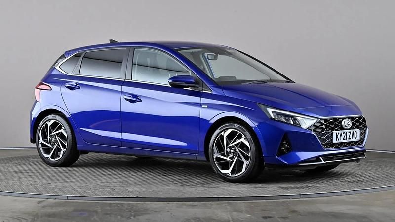 Used Hyundai i20 Premium 100 HP (73 kW) 2021 Blue Hatchback
