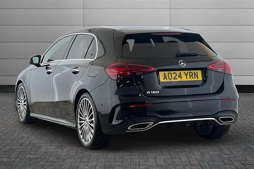 Used Mercedes A180 AMG Line Premium Plus 136 HP (100 kW) 2024 Cosmos black Hatchback
