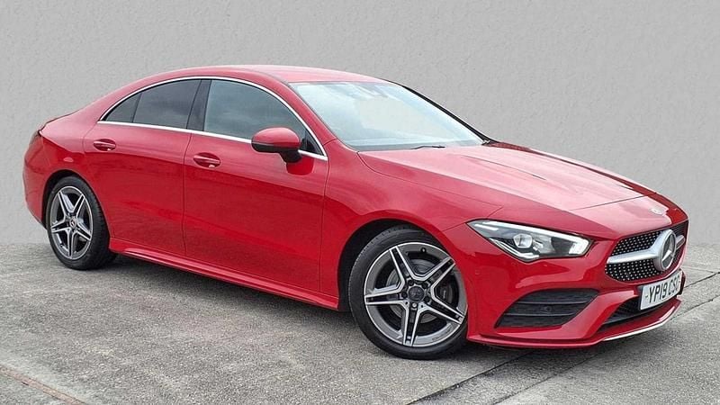 Red Used 2019 Mercedes CLA180 AMG line Sedan | £17,060 (Super price) - Image 1/3