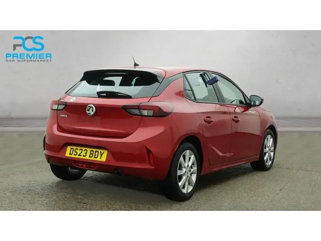 Used Vauxhall Corsa Design Edition 2023 Crimson red (metallic paint) Hatchback