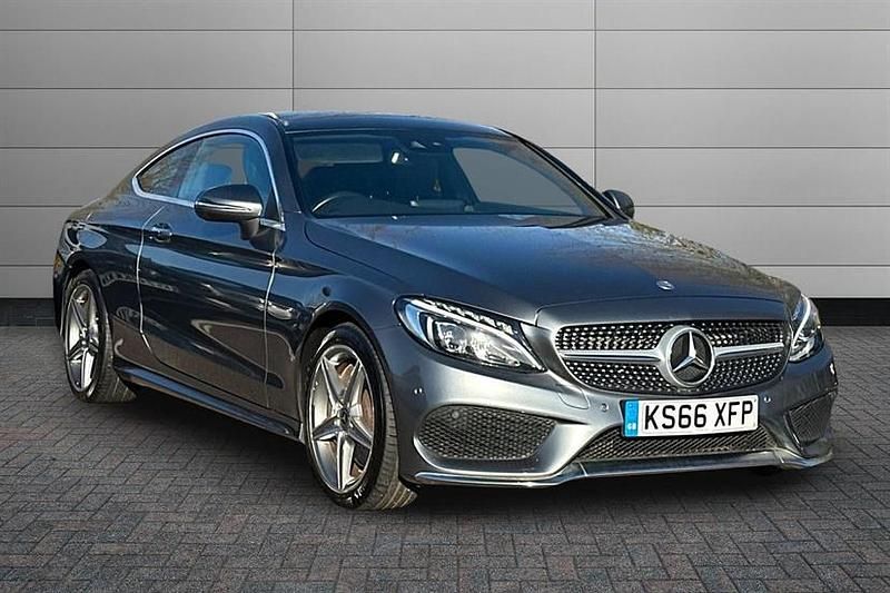 Used Mercedes C250 AMG Line Premium Plus 204 HP (150 kW) 2017 Grey Coupe