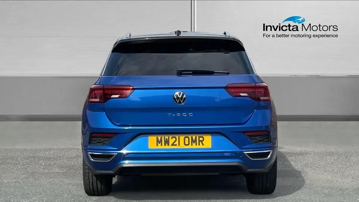Used VW T-Roc R-line 150 HP (110 kW) 2021 Blue SUV