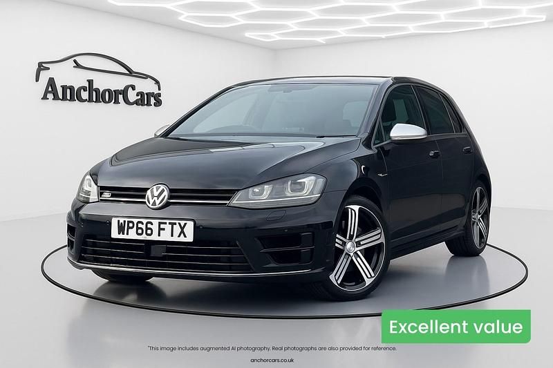 Black Used 2016 VW Golf VII R Hatchback | £15,450 (A bit pricey) - Image 1/4