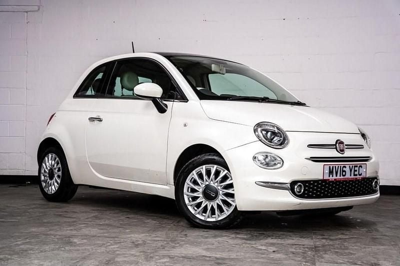 White Used 2016 Fiat 500 Lounge Hatchback | £3,250 (Fair price) - Image 1/4