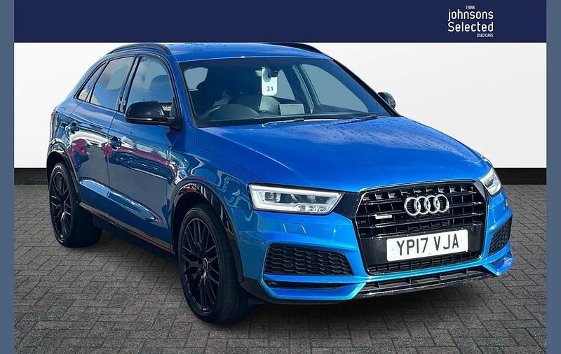 Used Audi Q3 Black Edition 177 HP (130 kW) 2017 Blue SUV