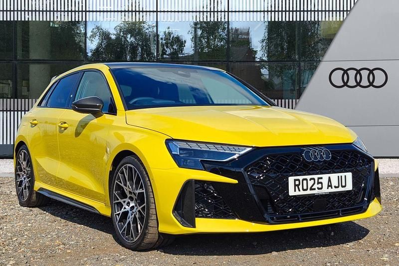 Yellow Used 2025 Audi RS3 Sportback Black Edition Hatchback | £61,990 (Fair price) - Image 1/4