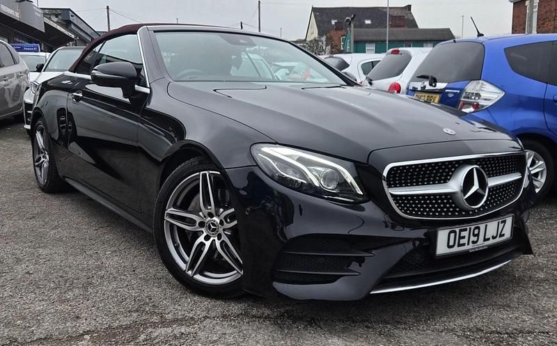 Black Used 2019 Mercedes E220 AMG line Cabriolet | £20,995 (Fair price) - Image 1/4