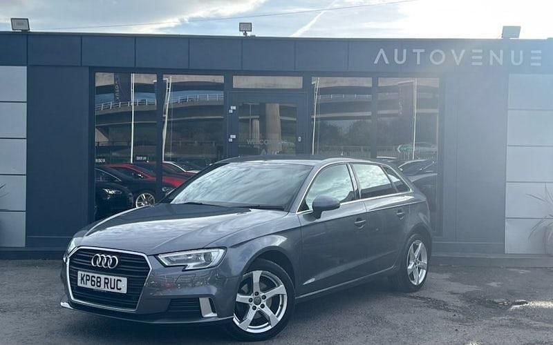 Grey Used 2018 Audi A3 Sportback Sport Hatchback | £10,990 (Fair price) - Image 1/4