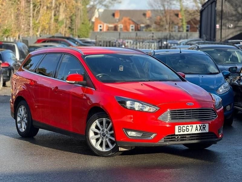 Red Used 2017 Ford Focus Titanium Estate | £5,995 (Fair price) - Image 1/2