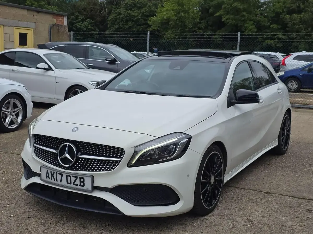 Used Mercedes A220 AMG line 2017 White Hatchback