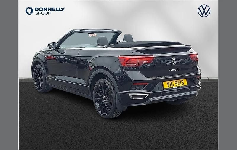 Used VW T-Roc Cabriolet R-line 150 HP (110 kW) 2022 Black Cabriolet