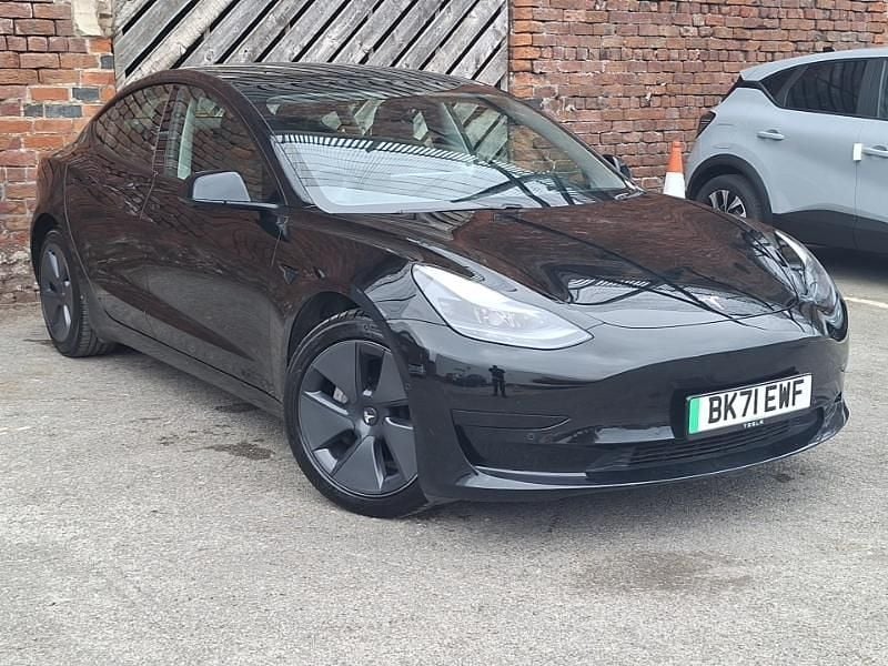 Black Used 2021 Tesla Model 3 Standard Range Sedan | £19,298 (Fair price) - Image 1/4