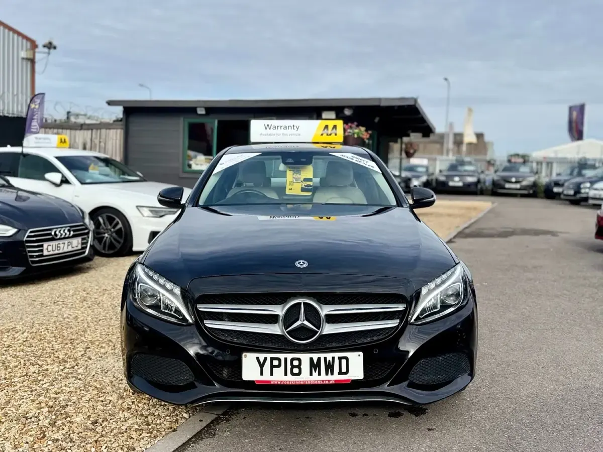 Used Mercedes C220 2018 Black Sedan