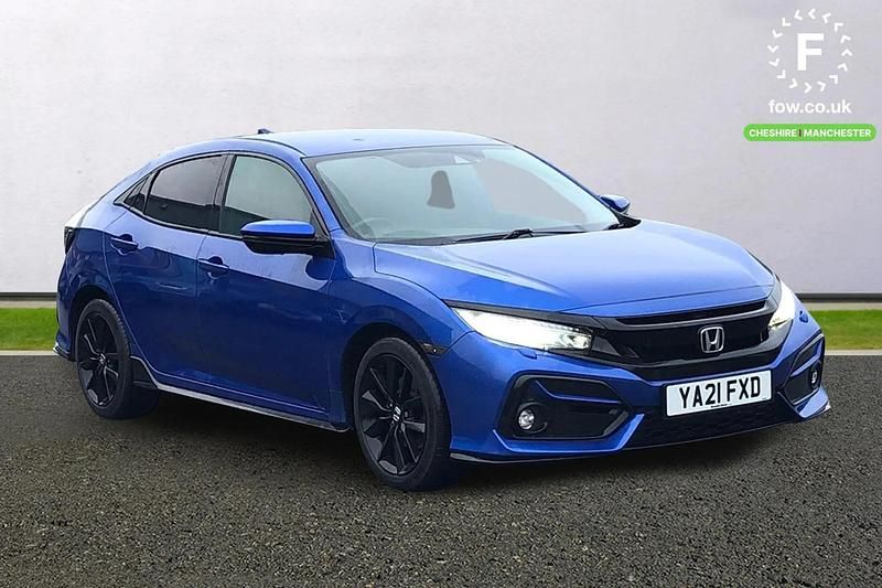Used Honda Civic Sport 182 HP (133 kW) 2021 Blue Hatchback