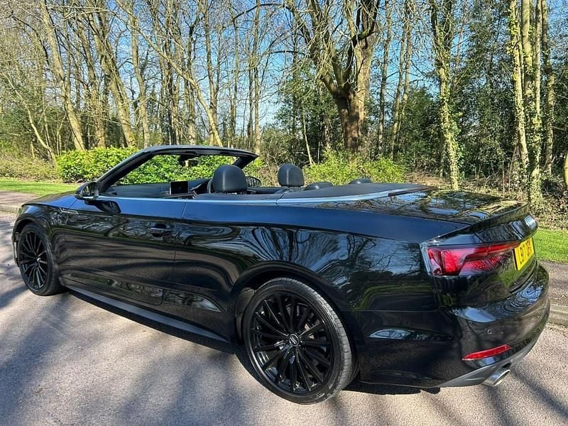 Used Audi A5 Cabriolet S-Line 252 HP (185 kW) 2017 Black Cabriolet