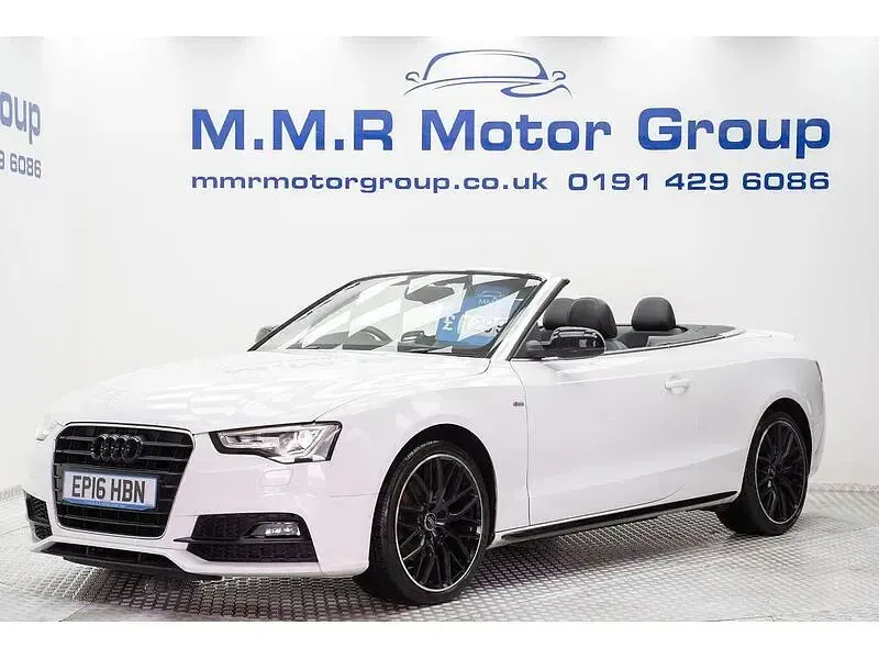 Used Audi A5 Cabriolet S-Line 150 HP (110 kW) 2016 White Cabriolet