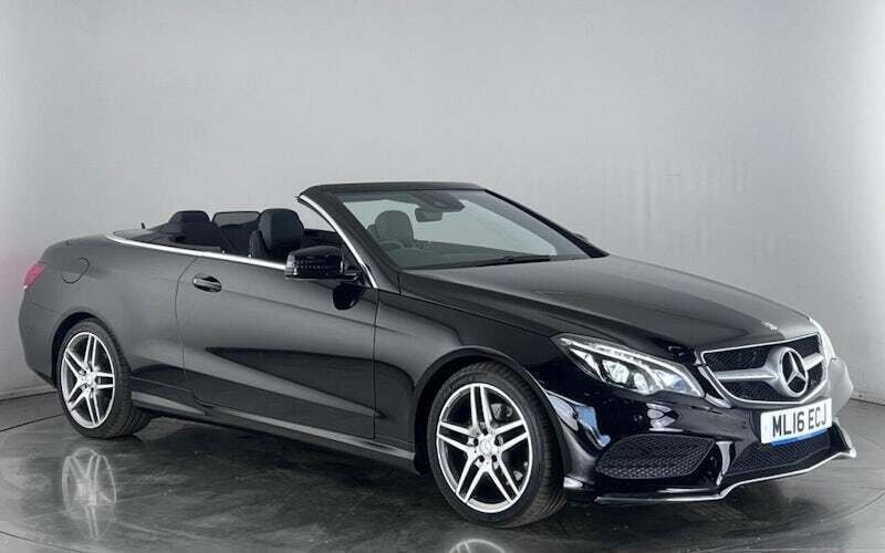 Black Used 2016 Mercedes E220 AMG Line Premium Cabriolet | £14,550 (Good price) - Image 1/3