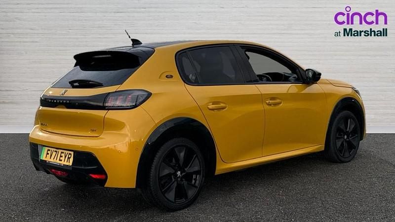 Used Peugeot e-208 GTi 100 kW (136 HP) 2021 Yellow Hatchback