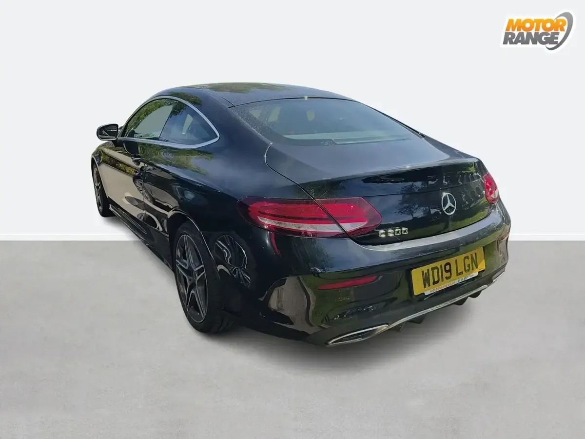 Used Mercedes C200 AMG line 184 HP (135 kW) 2019 Black Coupe