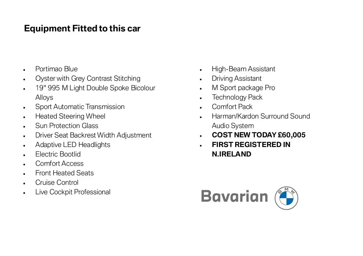 Used BMW 330 M Sport 288 HP (211 kW) 2025 Blue