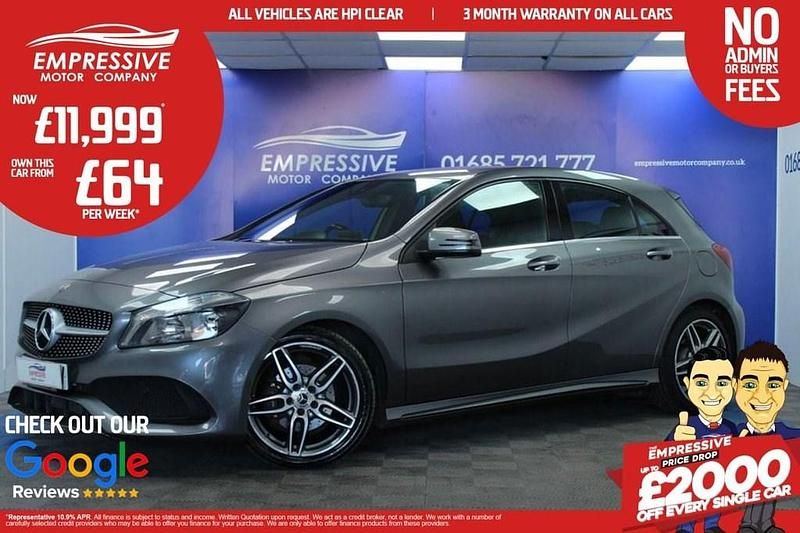 Grey Used 2017 Mercedes A200 AMG line Hatchback | £11,999 (Fair price) - Image 1/4