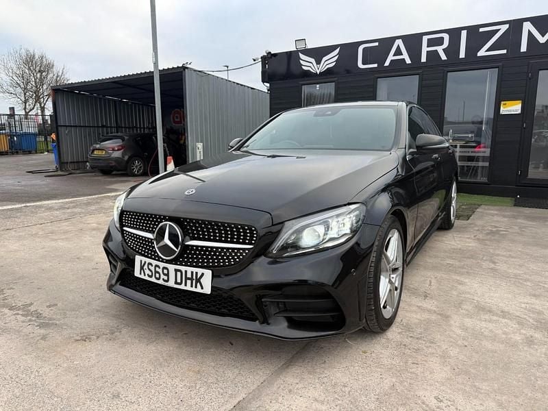 Used Mercedes C300 AMG line 2019 Black Sedan
