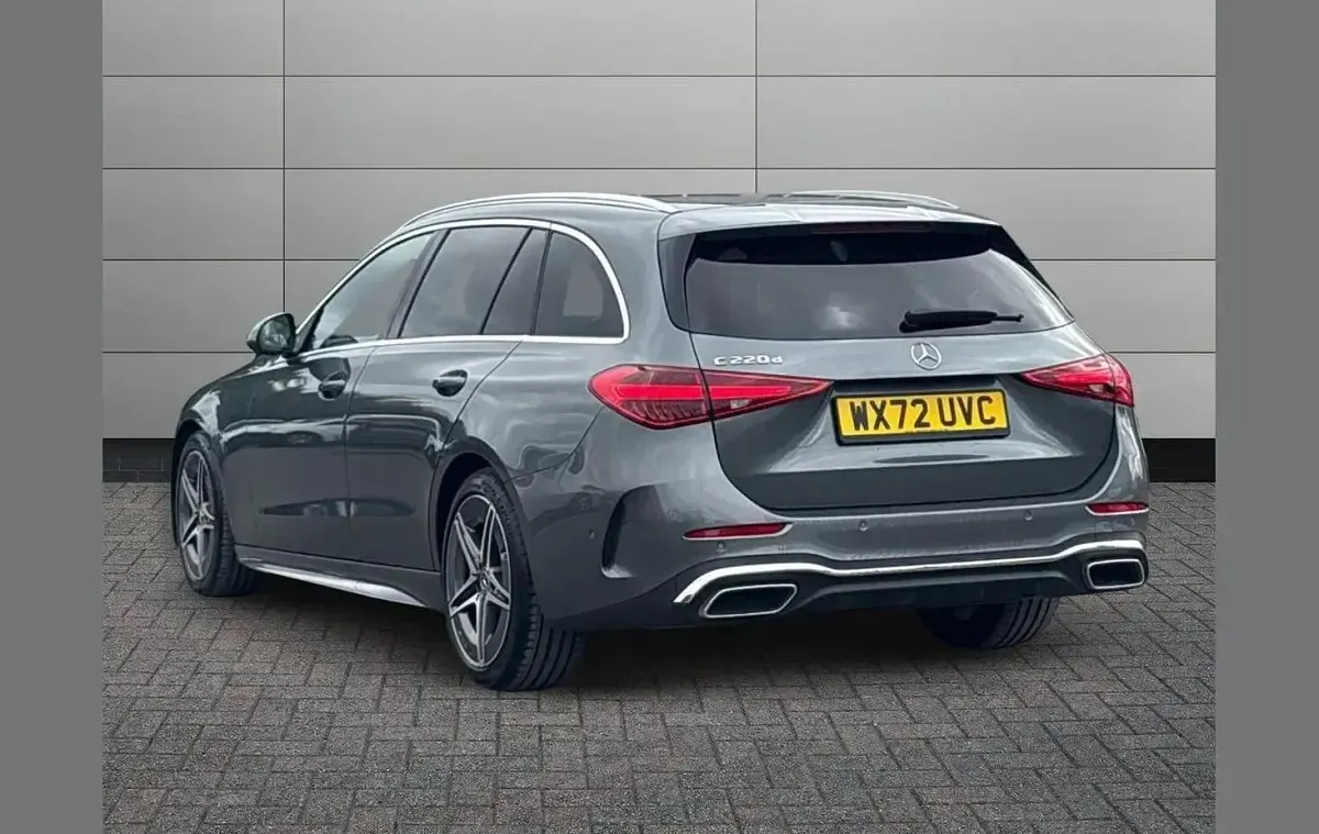 Used Mercedes C220 AMG line 217 HP (159 kW) 2022 Grey Estate