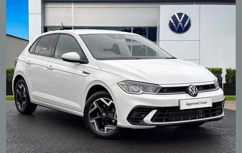 White New 2025 VW Polo R-line Hatchback | £22,790 (Fair price) - Image 1/4