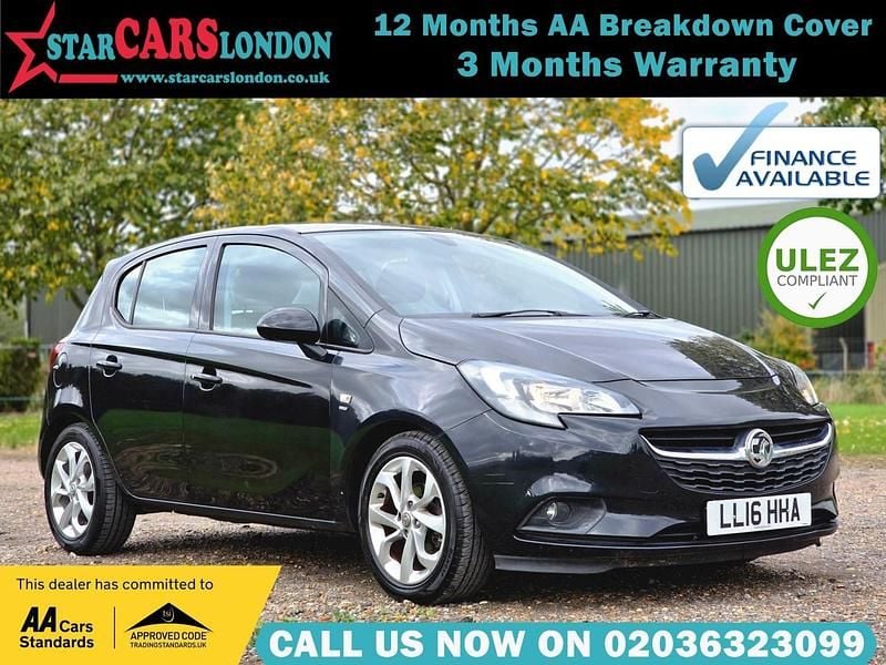 Black Used 2016 Vauxhall Corsa S Hatchback | £7,500 (Fair price) - Image 1/4